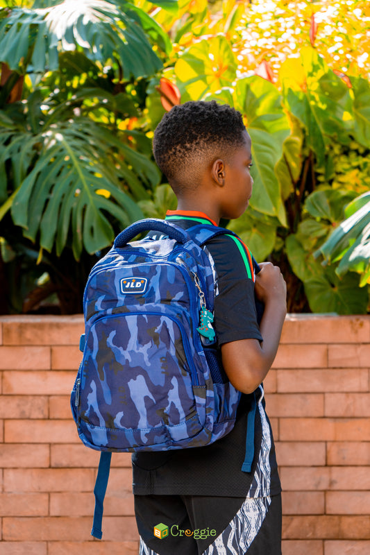Blue Camo Backpack