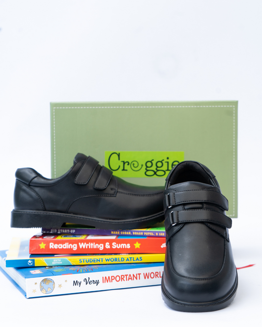 ClassicEase Double Strap School Shoes
