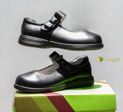 Girls Bow Detail School Shoes